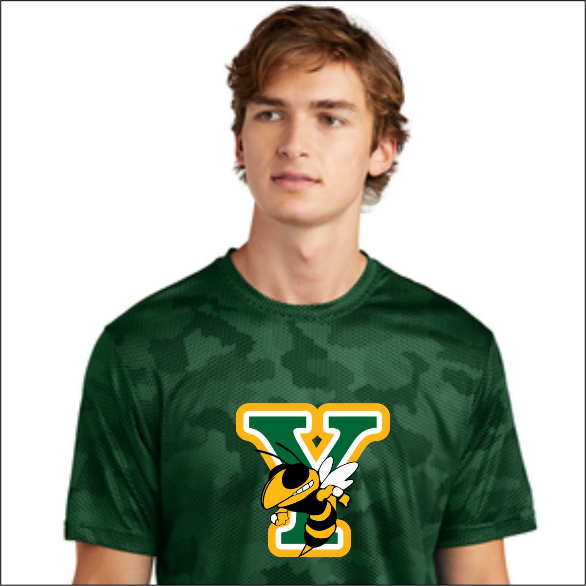 YULEE MIDDLE DIGITAL CAMO "Y" SHIRT (463-ST370)