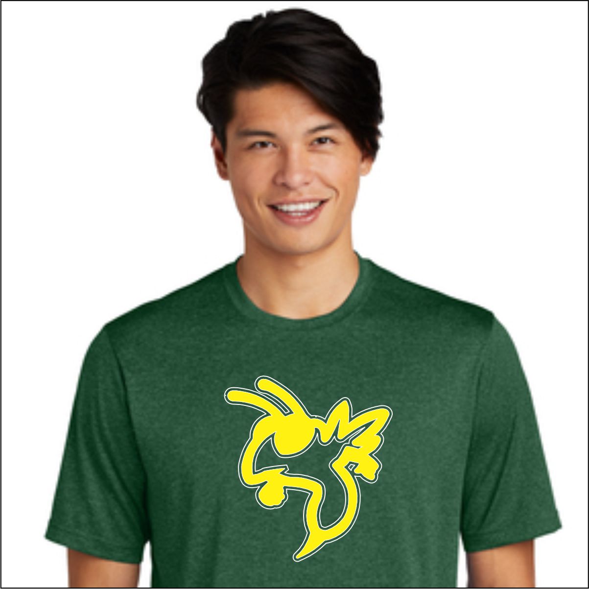 YULEE MIDDLE HORNET HEATHERED T-SHIRT (463ST360)